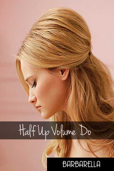 half up volume hair do