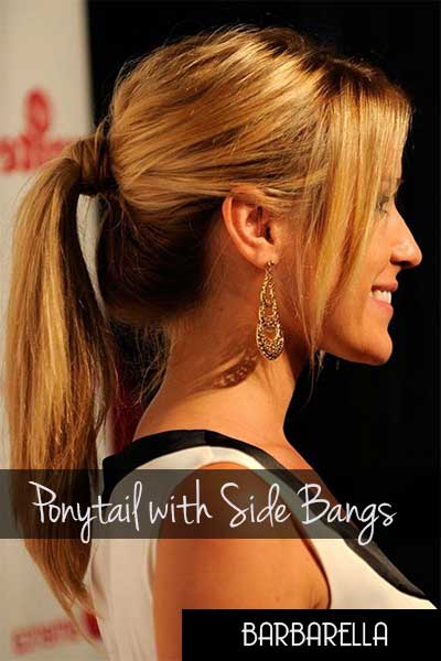 ponytail with side bangs